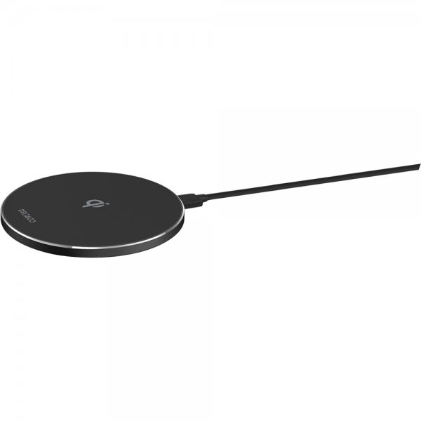 Deltaco Trådløs Oplader 15W LED Qi Sort