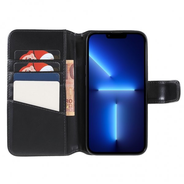 Nordic Covers iPhone 14 Pro Cover Essential Læder Raven Black
