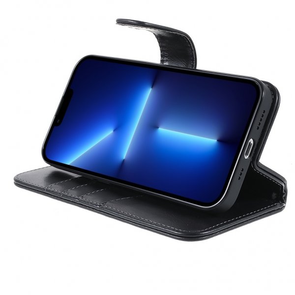 Nordic Covers iPhone 14 Pro Cover Essential Læder Raven Black