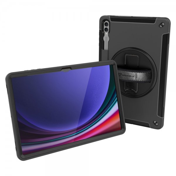Armor-X Samsung Galaxy Tab S9 Ultra Skal Regntæt Robust Etui Håndrem Støttefod
