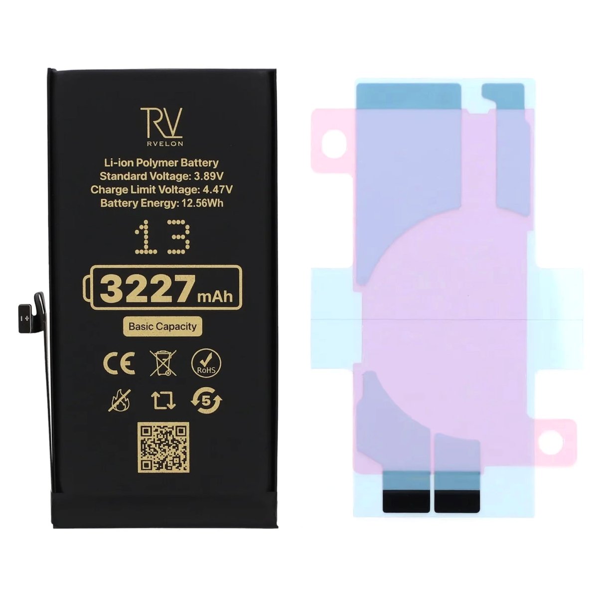 Rvelon Premium Batteri til iPhone 13 - 3227mAh