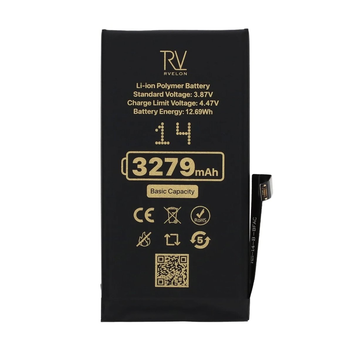 Rvelon Premium Batteri til iPhone 14 - 3279mAh