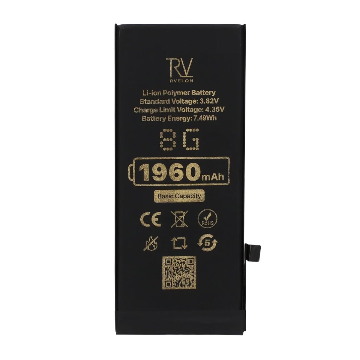 Rvelon Premium Batteri til iPhone 8 - 1960mAh