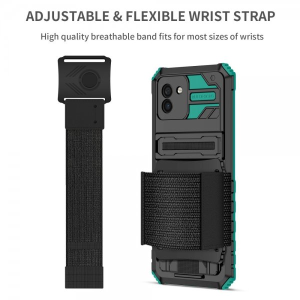 Samsung Galaxy A03 Cover med Håndgreb Grøn