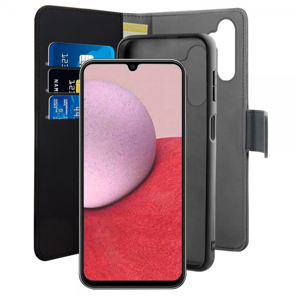 Puro Samsung Galaxy A14 Cover Wallet Detachable 2 in 1 Sort