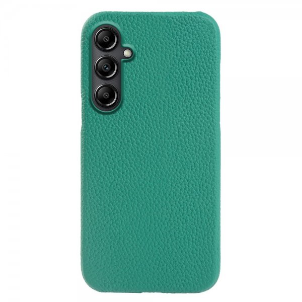 Samsung Galaxy A14 Cover Ægte Læder Lysegrøn