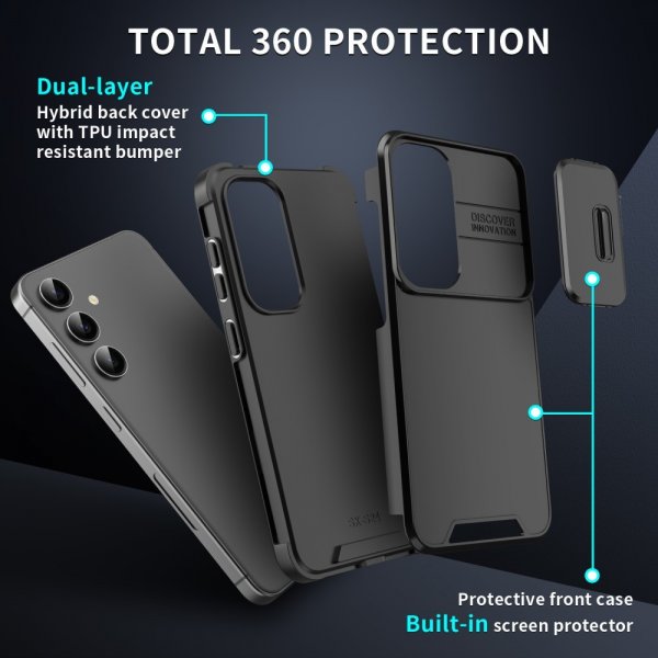 Samsung Galaxy A14 Cover Kameraskjuler Sort