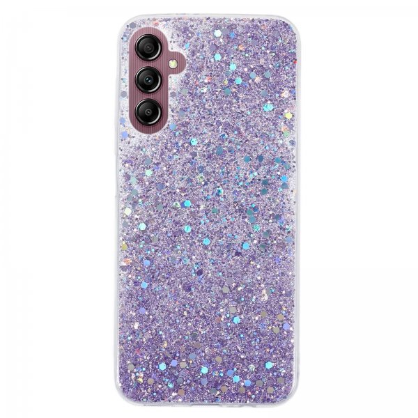Nordic Covers Samsung Galaxy A14 Cover Sparkle Series Lilla Lilla
