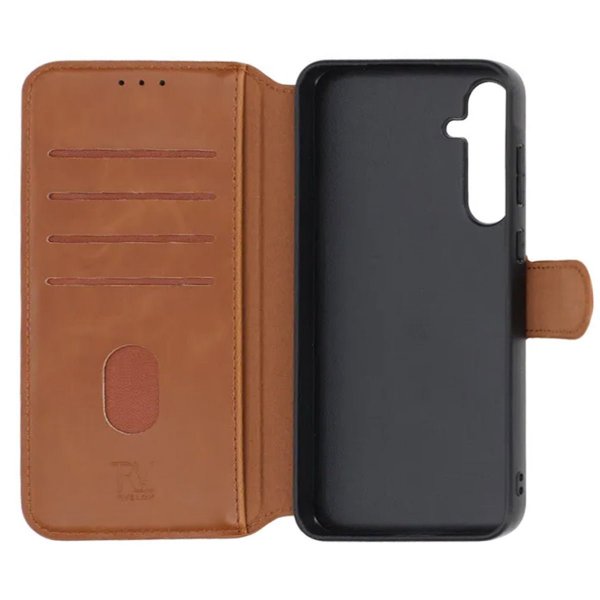 Rvelon Samsung Galaxy A15 Cover 4 Kortrum Brun