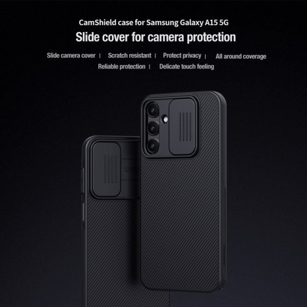 Nillkin Samsung Galaxy A15 Cover CamShield Sort