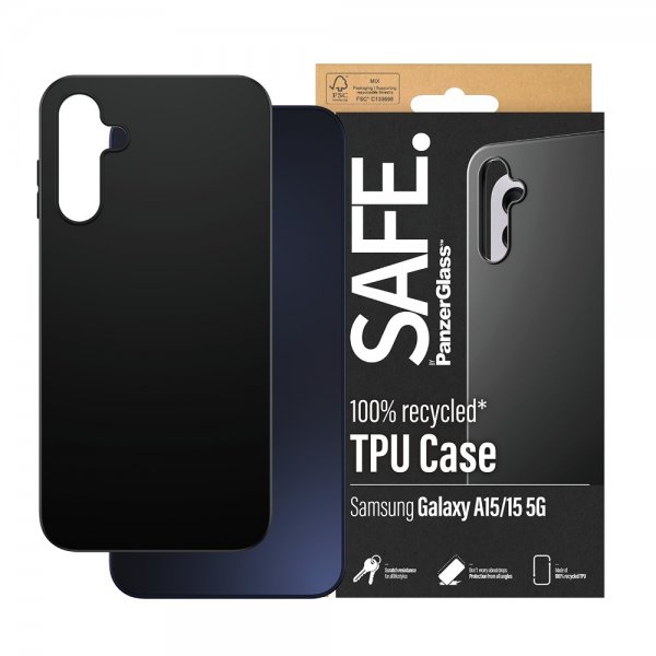 SAFE by PanzerGlass Samsung Galaxy A15 Cover Soft TPU Case Sort