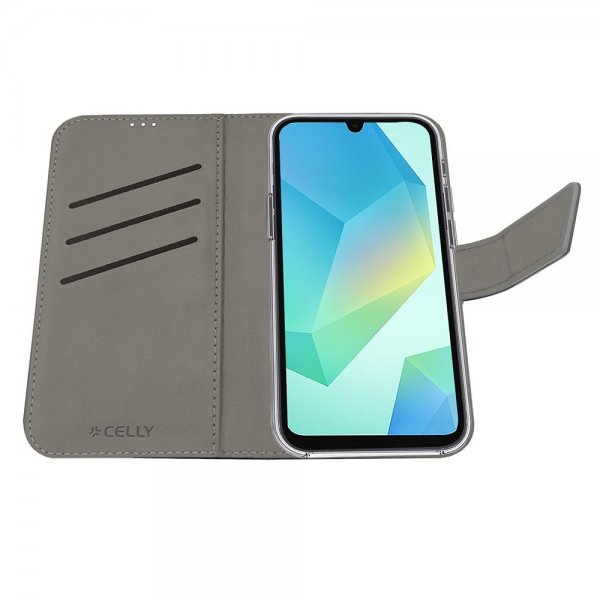 Celly Samsung Galaxy A16 Etui Wally Wallet Case Sort