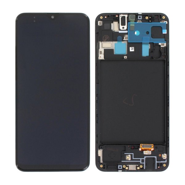 Samsung Galaxy A20 (A205F/DS) Skærm med LCD Display Original - Sort