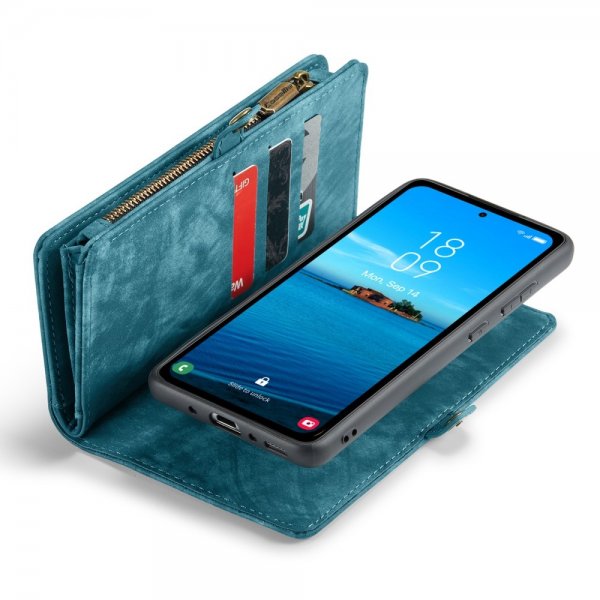CaseMe Samsung Galaxy A35 Etui 008 Series Aftageligt Cover Blå
