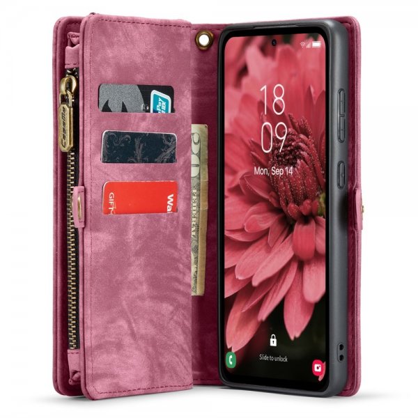 CaseMe Samsung Galaxy A35 Etui 008 Series Aftageligt Cover Rød