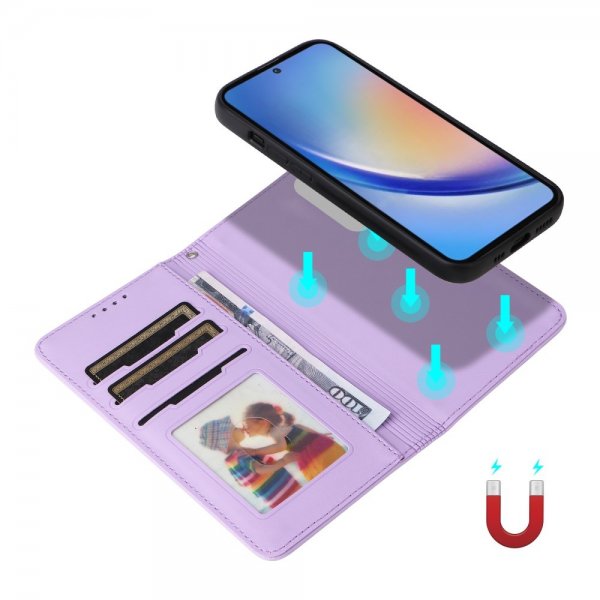 Betopnice Samsung Galaxy A35 Cover med Aftageligt Cover 005 Lilla