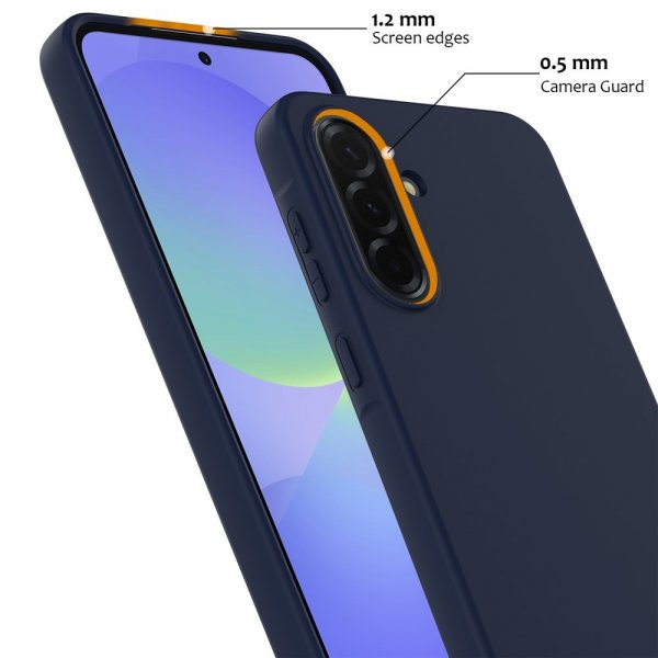 Samsung Galaxy A36/Galaxy A56 Cover med Strap Silikone MagSafe Mørkeblå