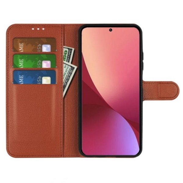Samsung Galaxy A54 5G Cover med Stativ Brun