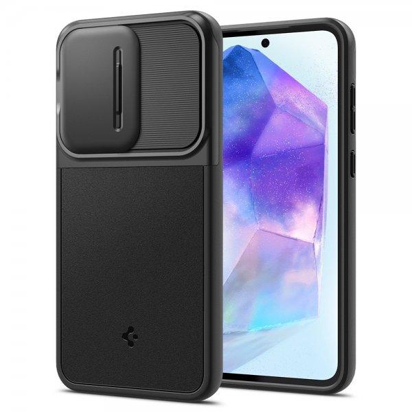 Spigen Samsung Galaxy A55 Cover Optik Armor Sort