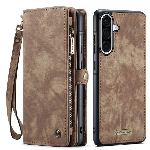 CaseMe Samsung Galaxy A56 Etui 008 Series Aftageligt Cover Brun