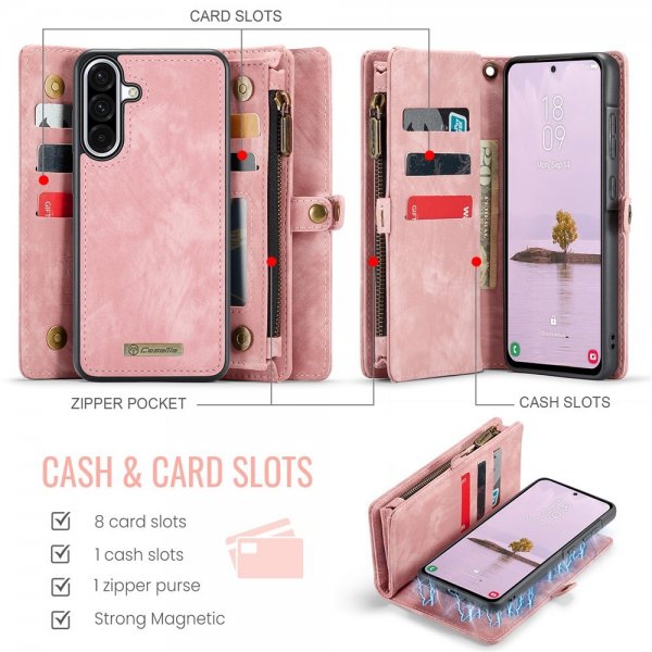 CaseMe Samsung Galaxy A56 Etui 008 Series Aftageligt Cover Rosaguld