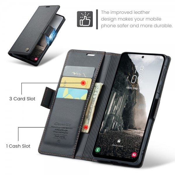 CaseMe Samsung Galaxy A56 Etui 023 Series Sort