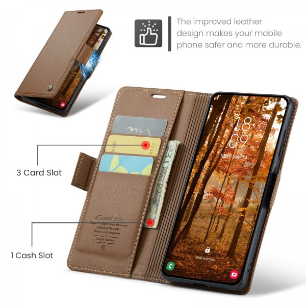 CaseMe Samsung Galaxy A57 Etui 023-serien Brun
