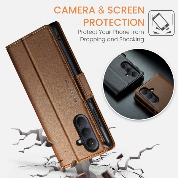 CaseMe Samsung Galaxy A57 Etui 023-serien Brun
