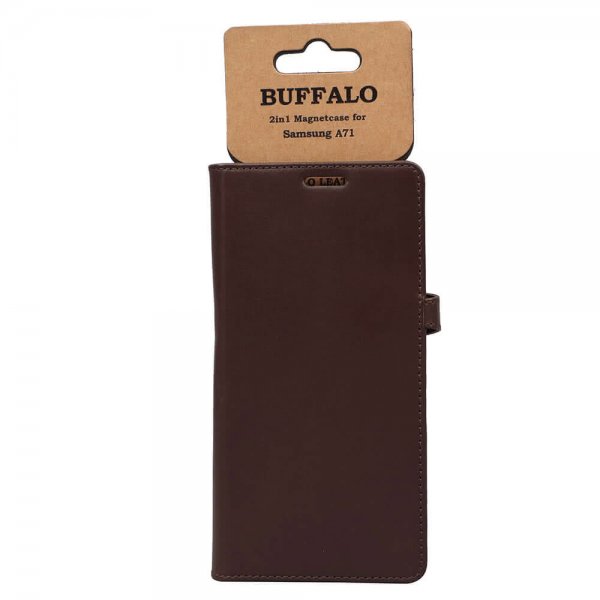 Buffalo Samsung Galaxy A71 Etui Buffalo Aftageligt Cover Brun