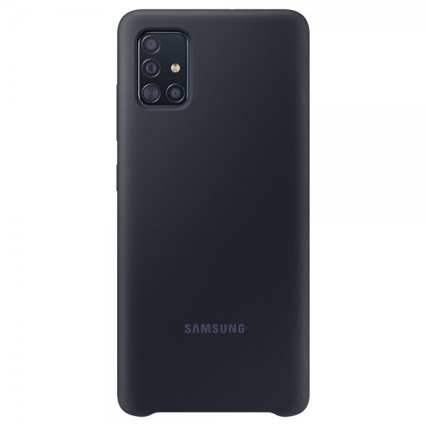 Samsung Original Galaxy A71 Cover i silikone, sort
