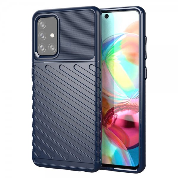 Samsung Galaxy A72 Cover Thunder Series Blå