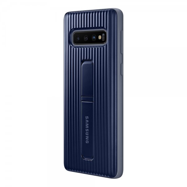 Samsung Original Galaxy S10 Cover Protective Stand Cover Mørkeblå