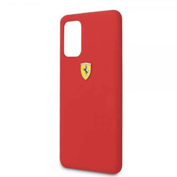Ferrari Samsung Galaxy S20 Plus Cover med Logo Rød