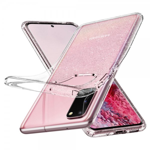 Spigen Samsung Galaxy S20 Cover Liquid Crystal Glitter Crystal Quartz