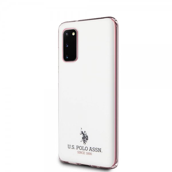 U.S. Polo Samsung Galaxy S20 Cover med Logo Hvid