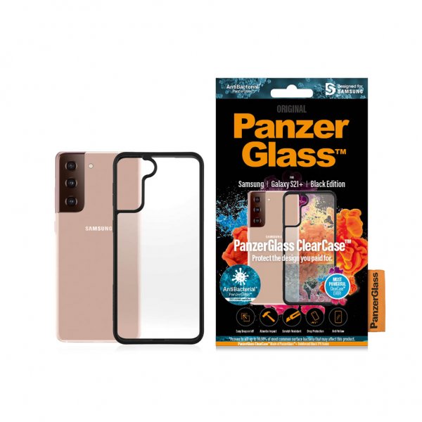 PanzerGlass Samsung Galaxy S21 Plus Cover ClearCase Black Edition