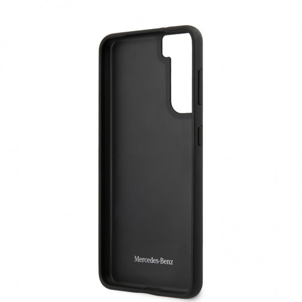 Mercedes Benz Samsung Galaxy S21 Plus Cover Logo Perforeret Sort