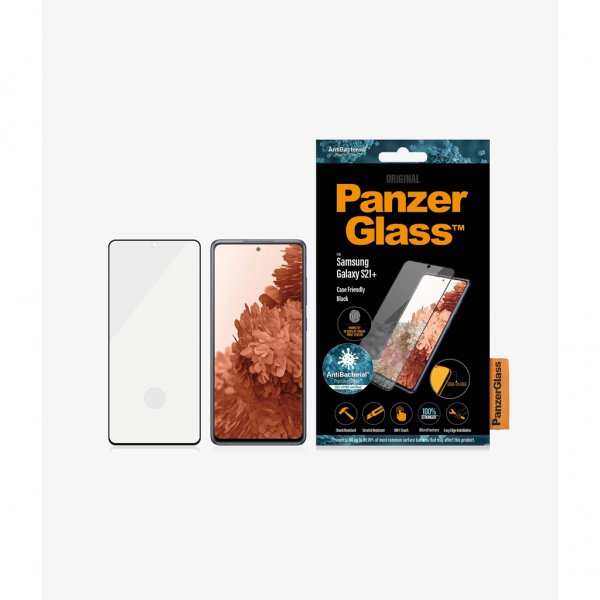 PanzerGlass Samsung Galaxy S21 Plus Skærmbeskyttelse Case Friendly Fingeraftryk