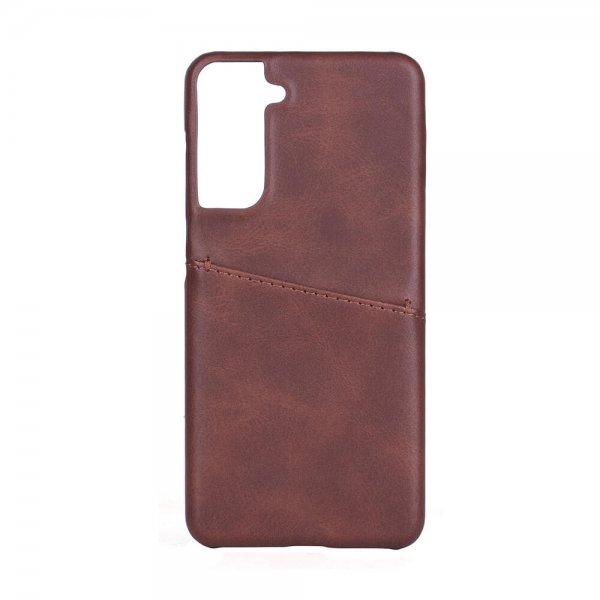 Onsala Samsung Galaxy S21 Cover med Kortlomme Brun