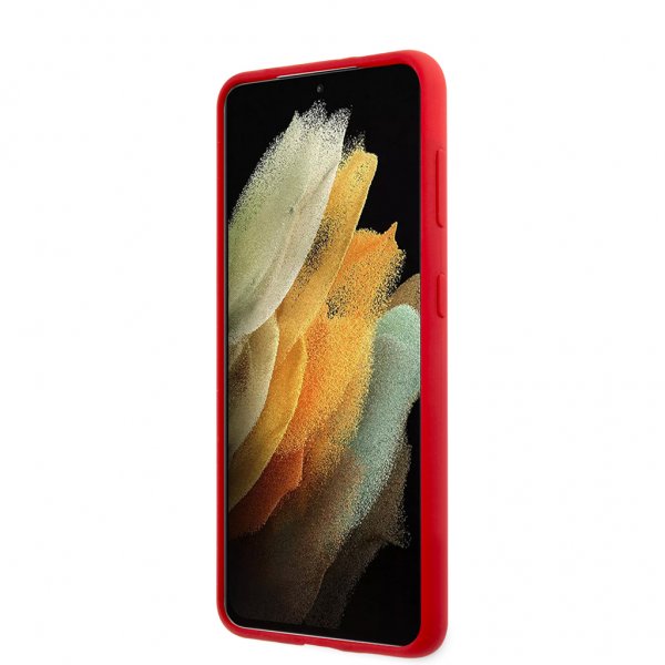 U.S. Polo Samsung Galaxy S21 Cover med Logo Rød