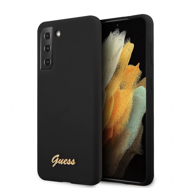 Guess Samsung Galaxy S21 Cover Metal Logo Sort