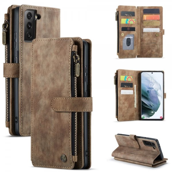 CaseMe Samsung Galaxy S22 Cover C30 Series Brun