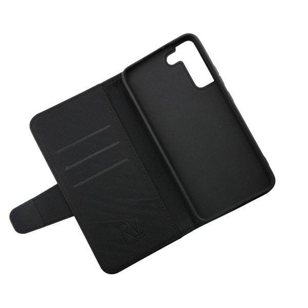 Rvelon Samsung Galaxy S22 Plus Flip Cover Kortlomme Sort