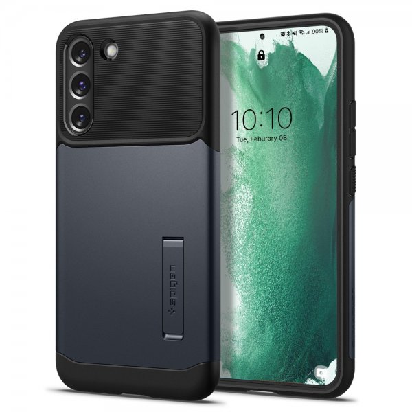 Spigen Samsung Galaxy S22 Plus Cover Slim Armor Metal Slate