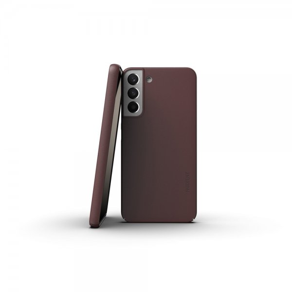 Nudient Samsung Galaxy S22 Cover Thin Case V3 Sangria Red