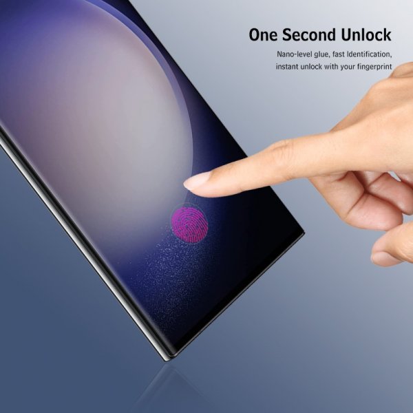 Enkay Samsung Galaxy S22 Ultra Skærmbeskytter med Monteringsramme Easy Install