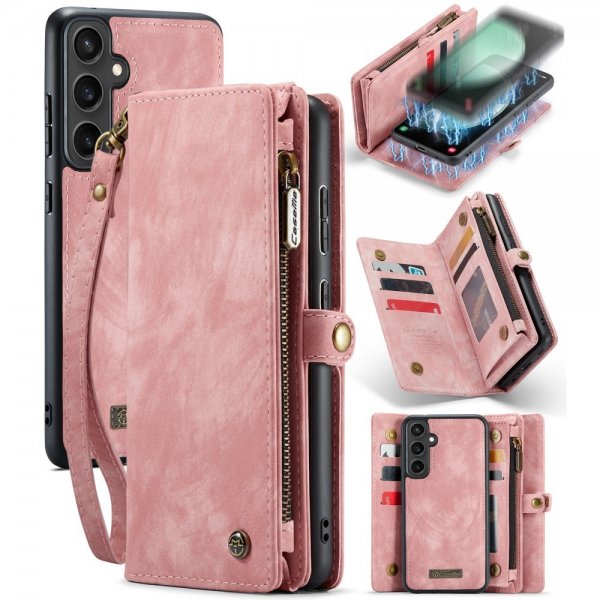 CaseMe Samsung Galaxy S23 FE Cover 008 Series Aftageligt Cover Rosa
