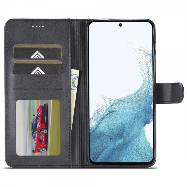 Lc.Imeeke Samsung Galaxy S23 FE Etui med Kortlomme og Stativfunktion Sort
