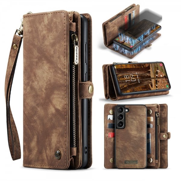 CaseMe Samsung Galaxy S23 Cover 008 Series Aftageligt Cover Brun