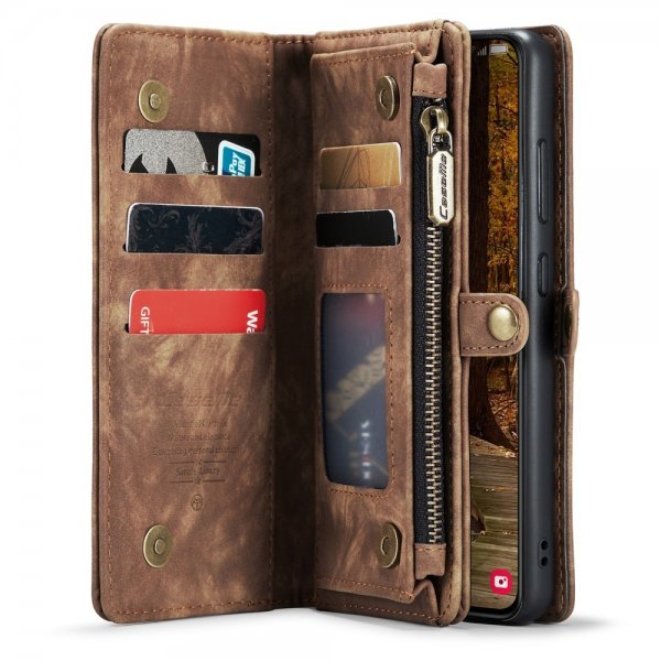 CaseMe Samsung Galaxy S23 Cover 008 Series Aftageligt Cover Brun